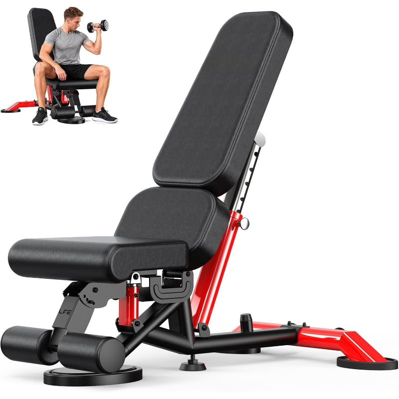 Heavy‑Duty Adjustable Weight Bench