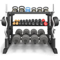 3‑Tier H‑Frame Weight Storage Rack