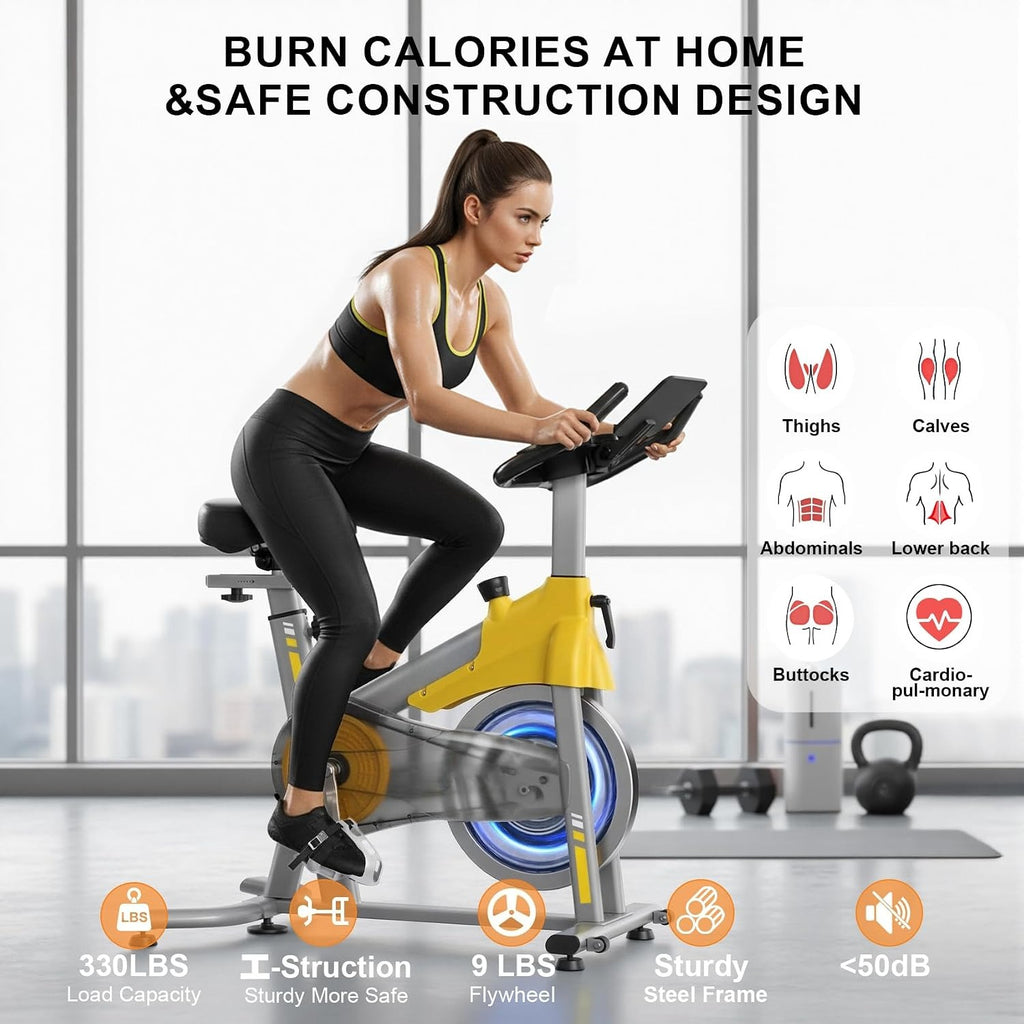 Magnetic Silent Home Spin Exercise Bike