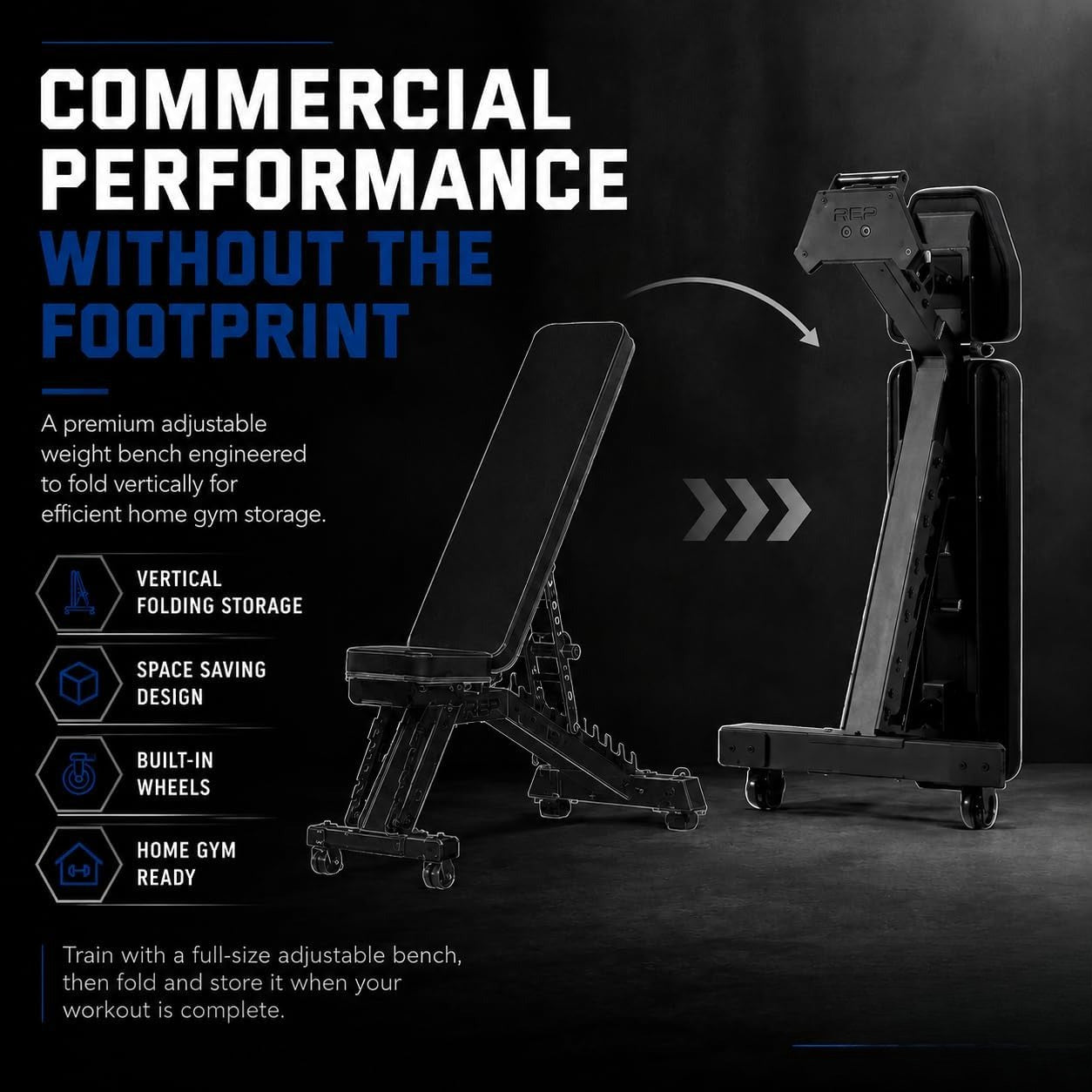 Foldable Adjustable Home Weight Bench