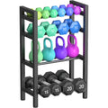 4‑Tier Heavy‑Duty Dumbbell Rack