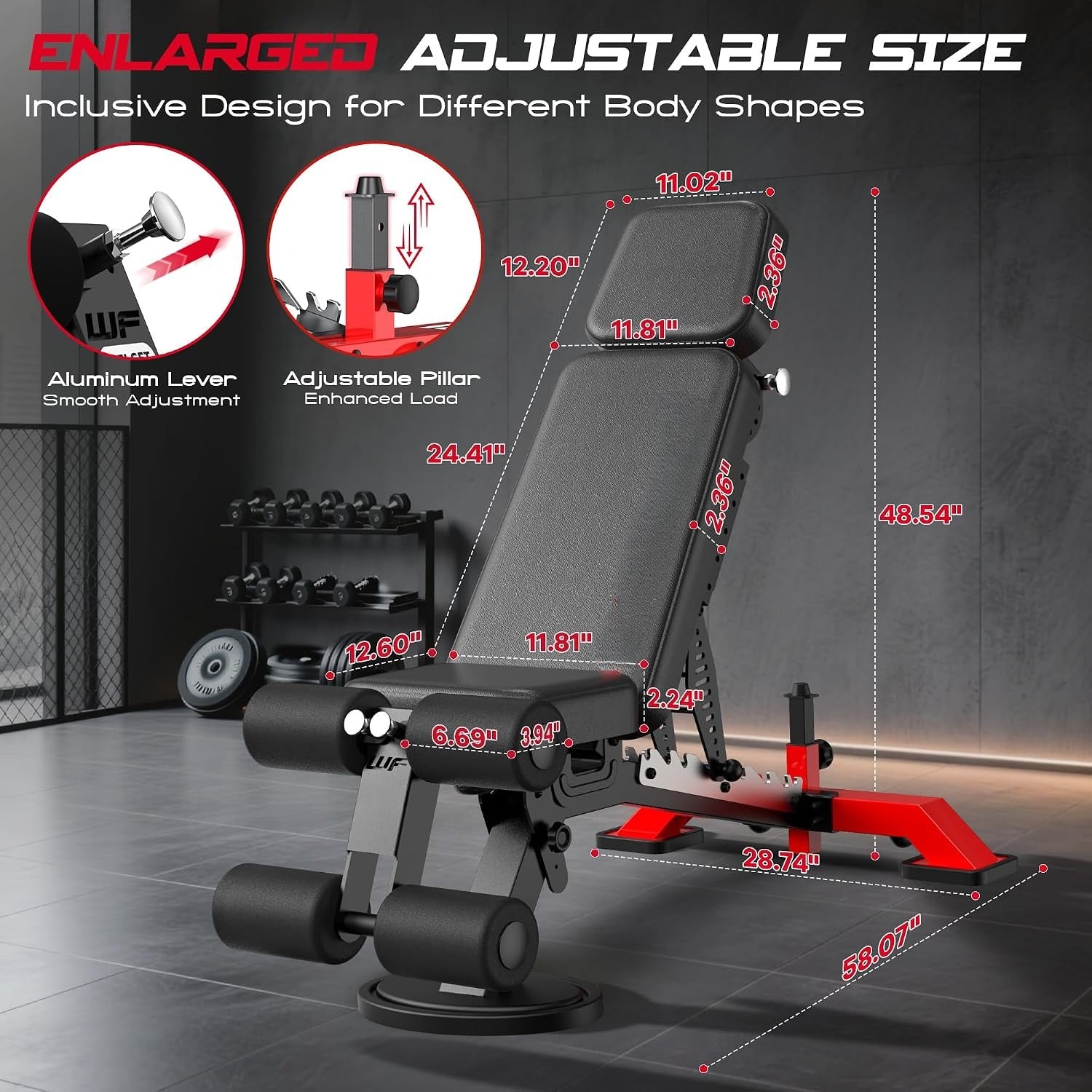 Heavy‑Duty Multi‑Function Weight Bench