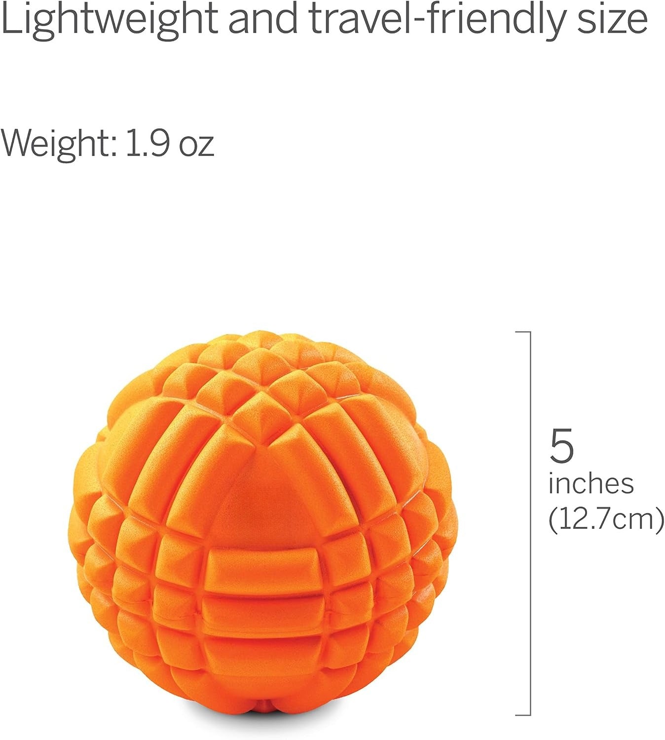 Orange Grid Foam Massage Ball