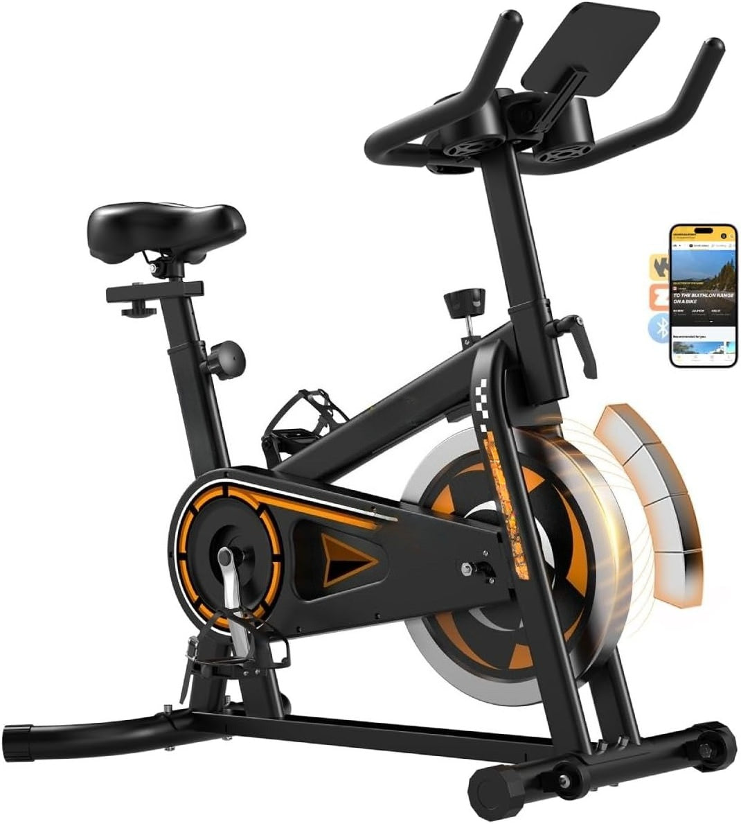 App‑Enabled Quiet Home Exercise Bike