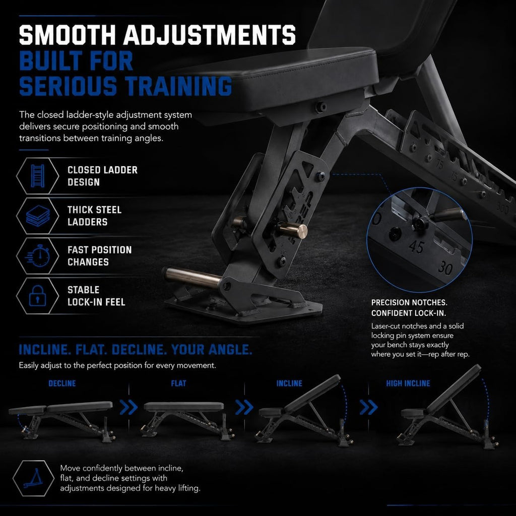Foldable Adjustable Home Weight Bench