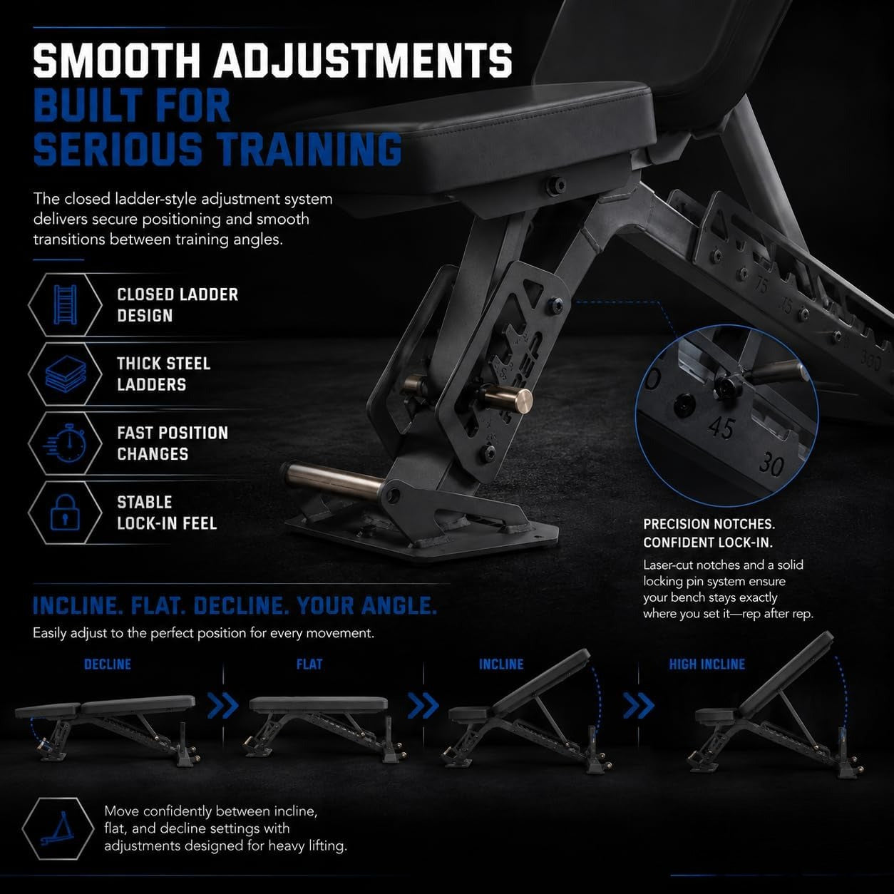 Foldable Adjustable Home Weight Bench