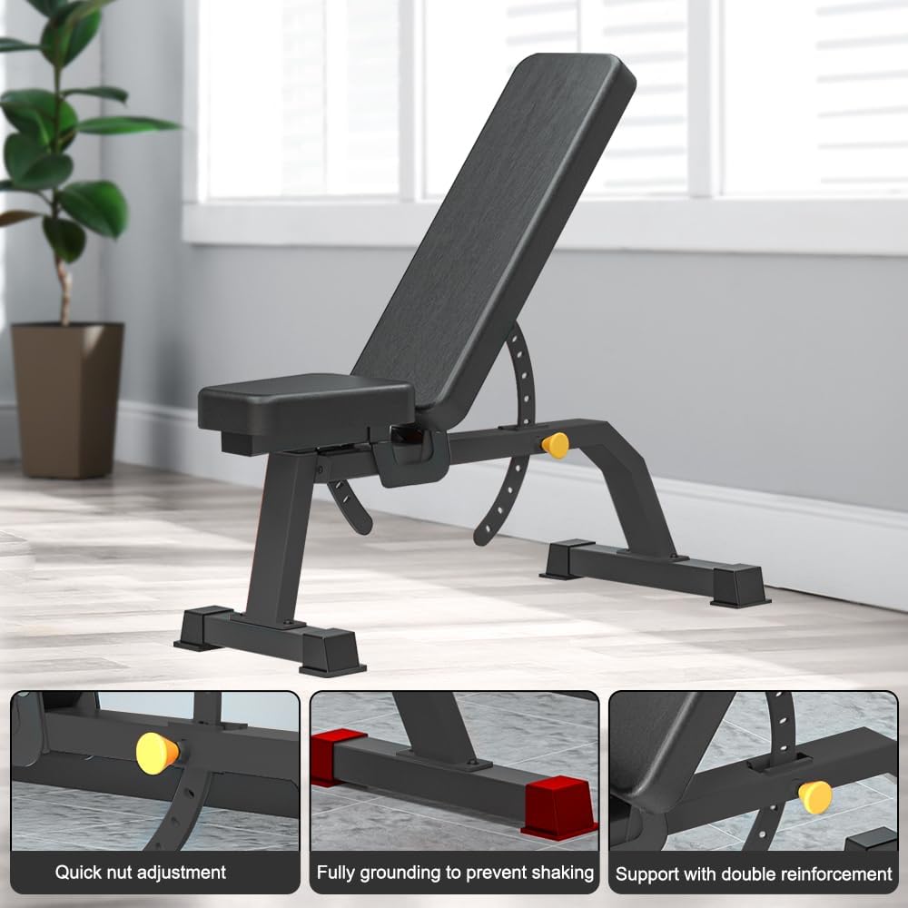 Adjustable Multi‑Position Weight Bench