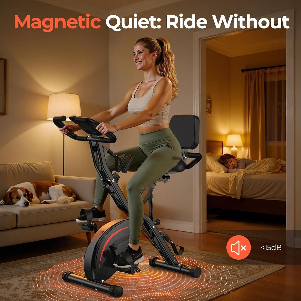 5‑in‑1 Folding Home Exercise Bike