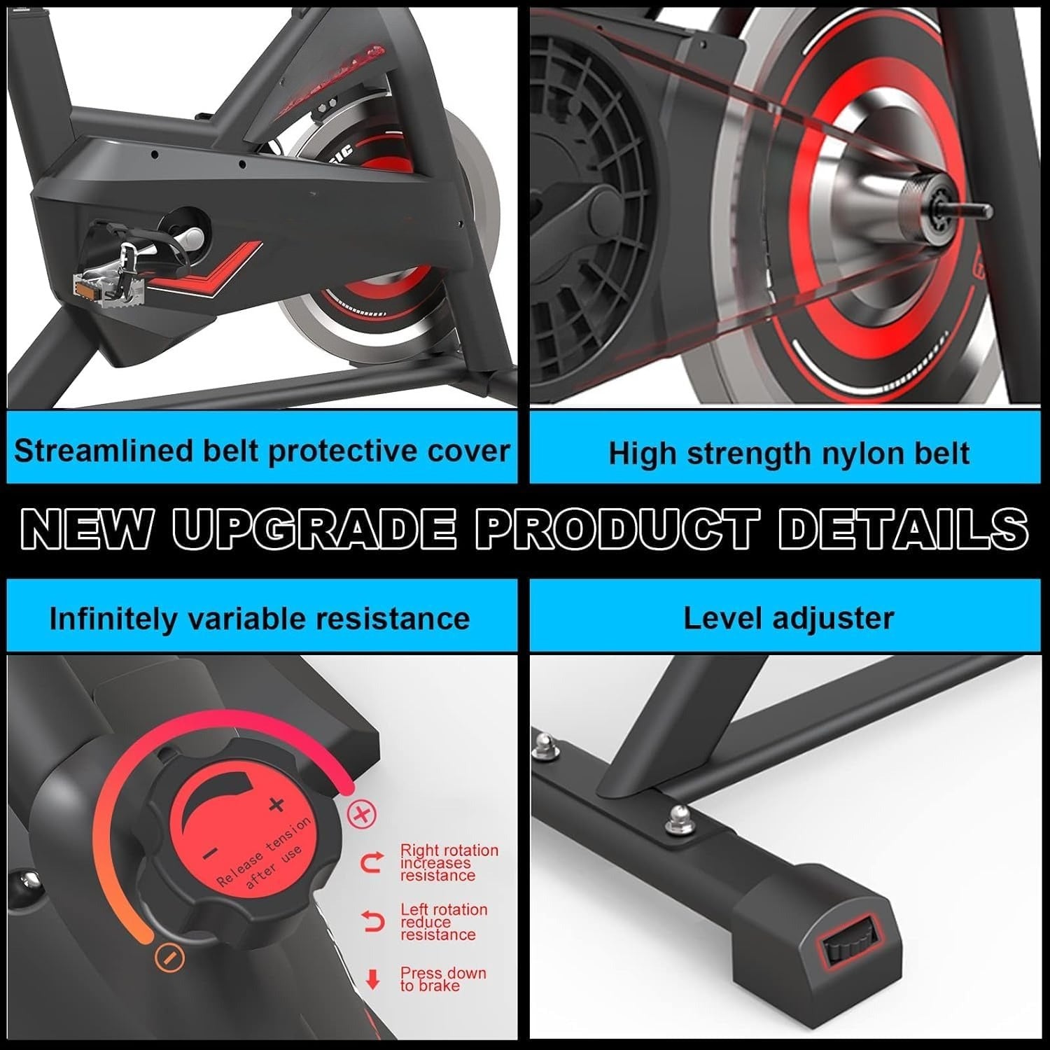Silent Belt‑Drive Home Exercise Bike