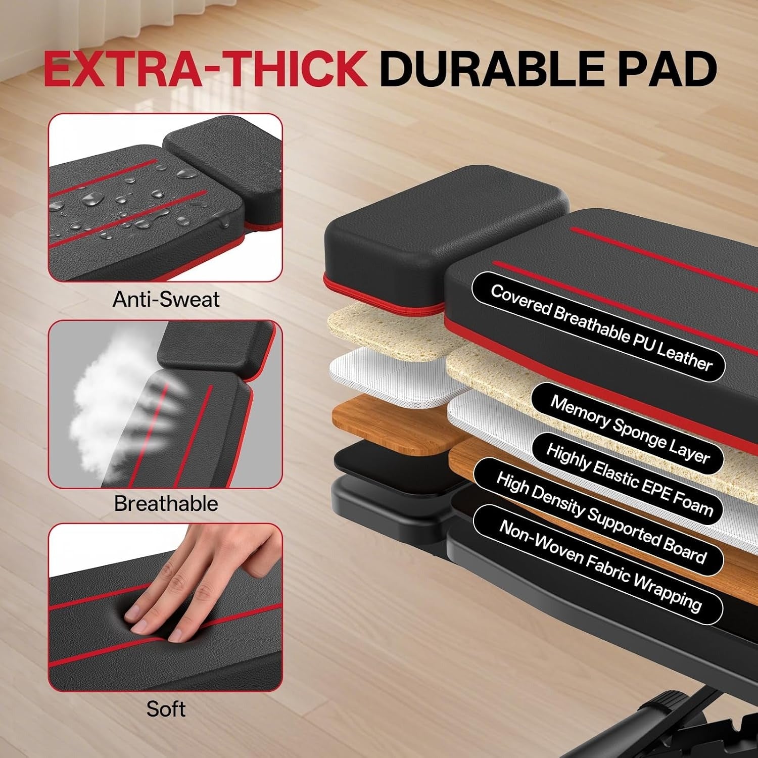 Foldable Multi‑Function Weight Bench