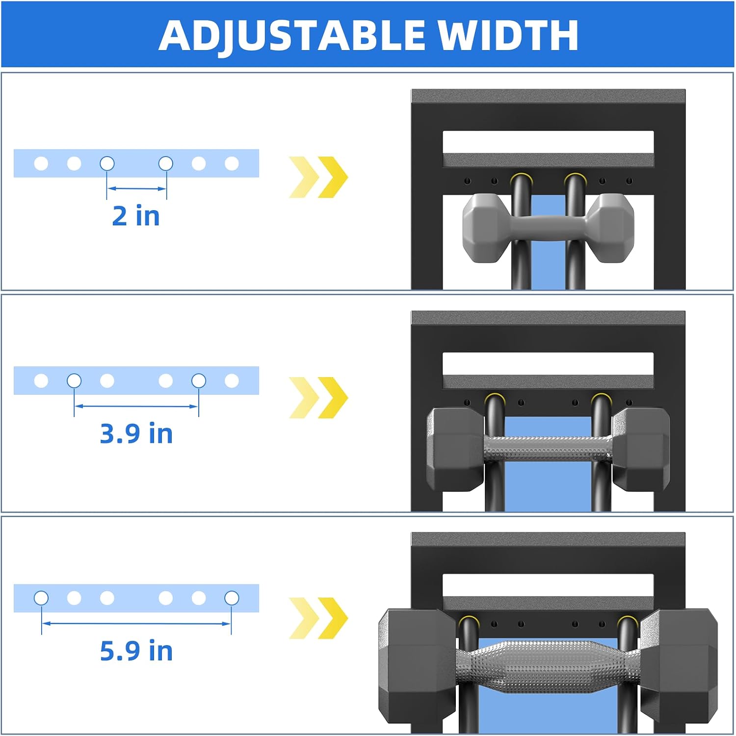 4‑Tier Heavy‑Duty Dumbbell Rack
