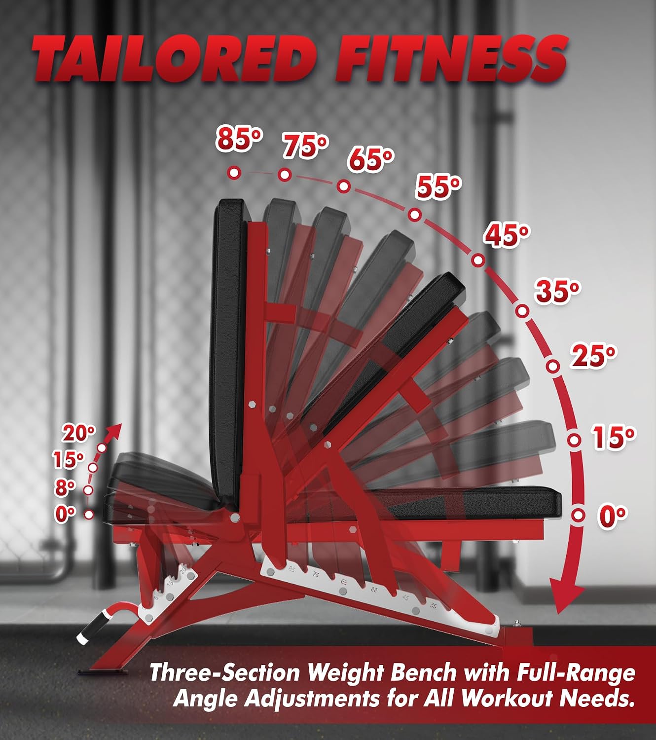 Heavy‑Duty Adjustable Workout Weight Bench