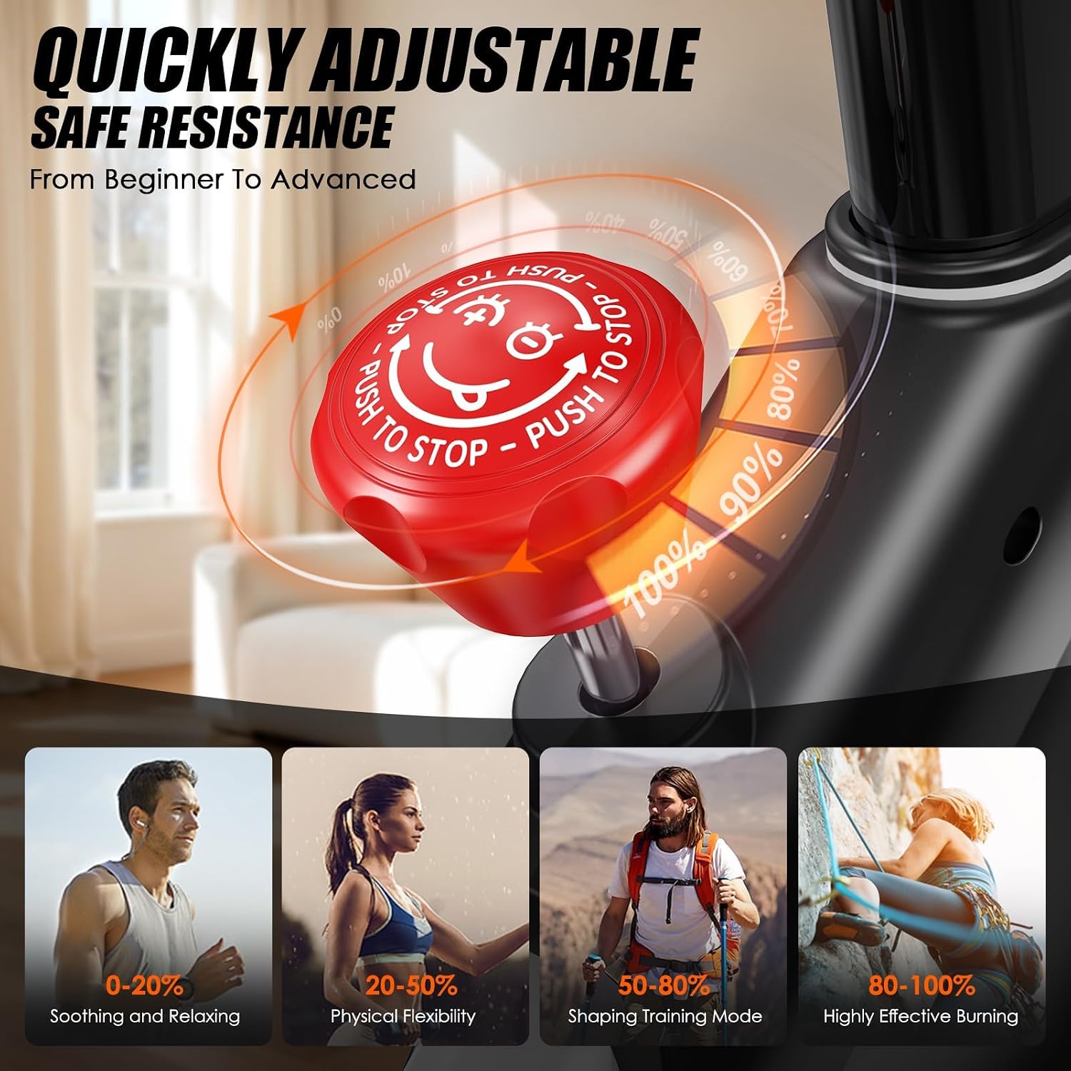 Magnetic App‑Supported Home Exercise Bike