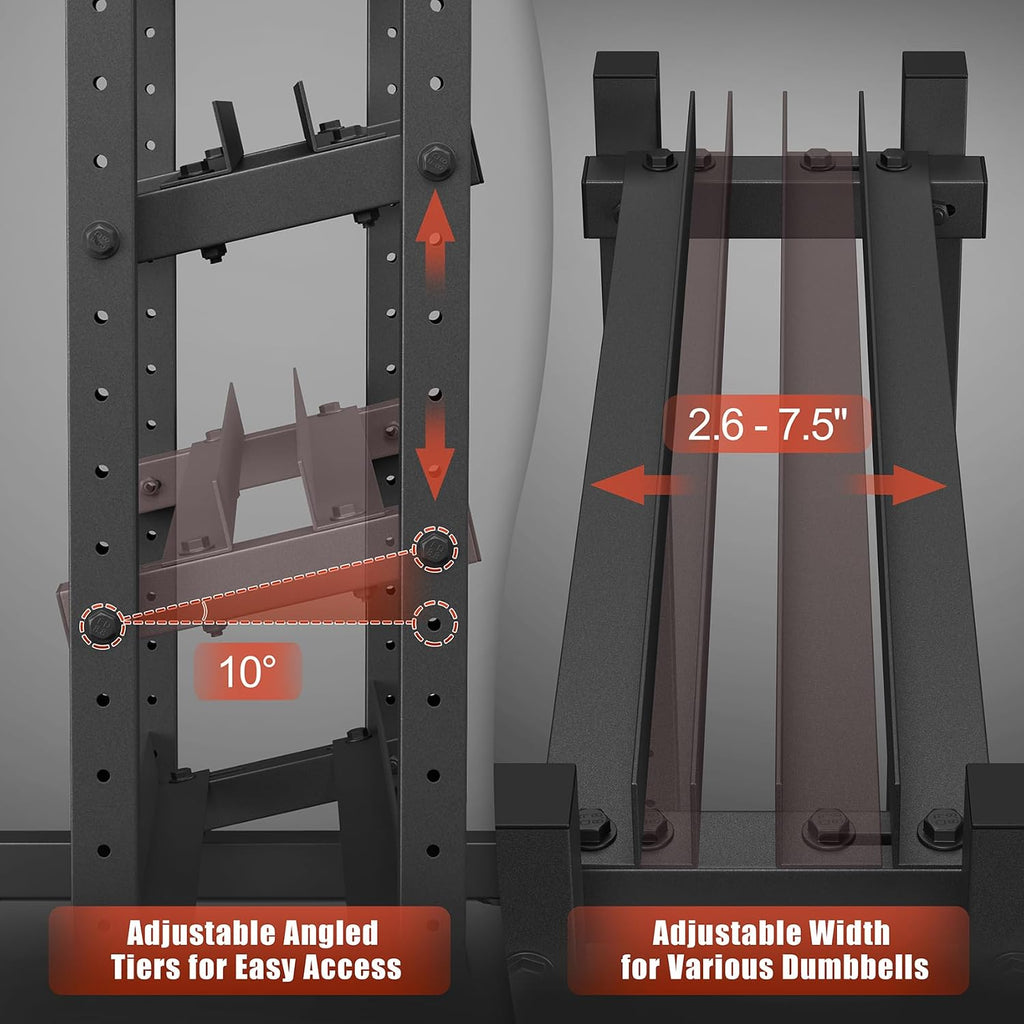 3‑Tier H‑Frame Weight Storage Rack