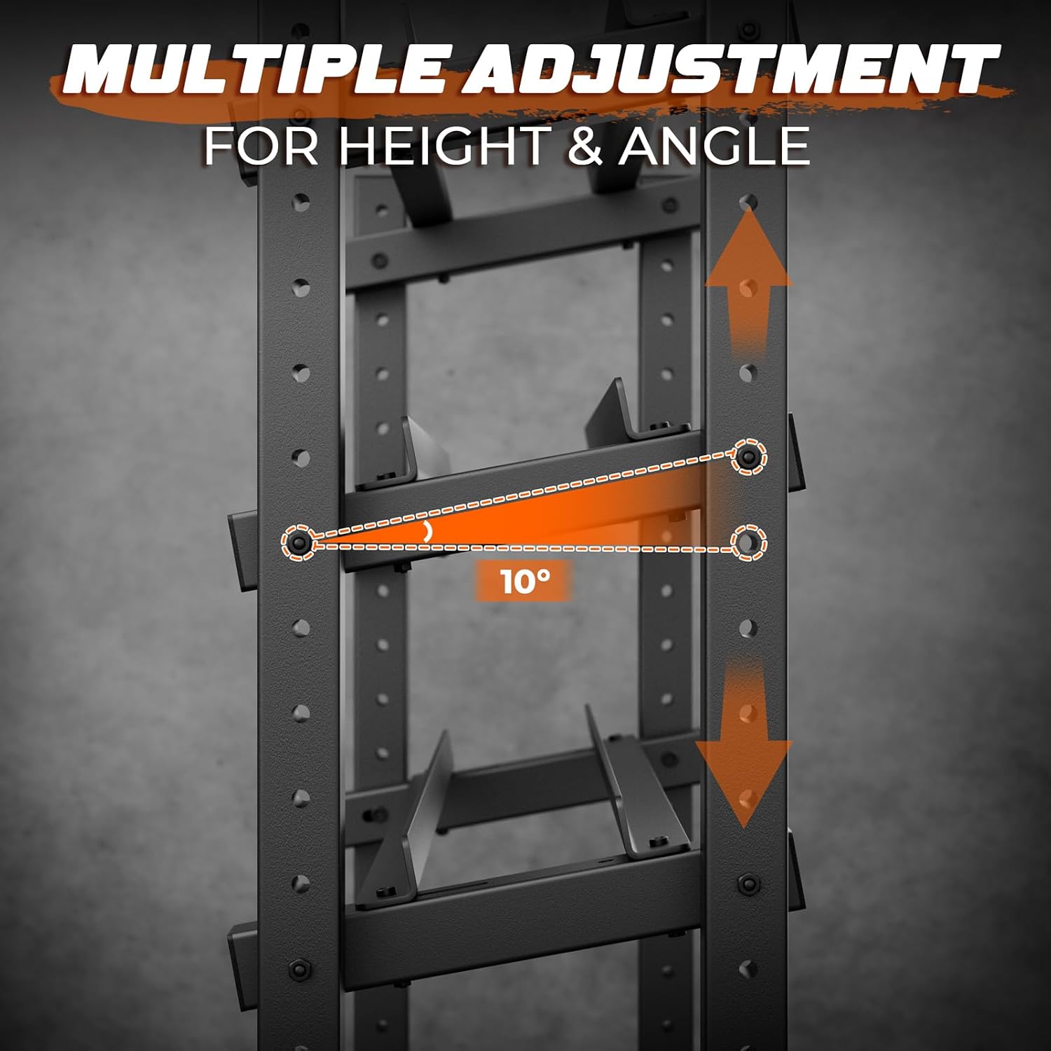 4‑Tier Adjustable Weight Storage Rack