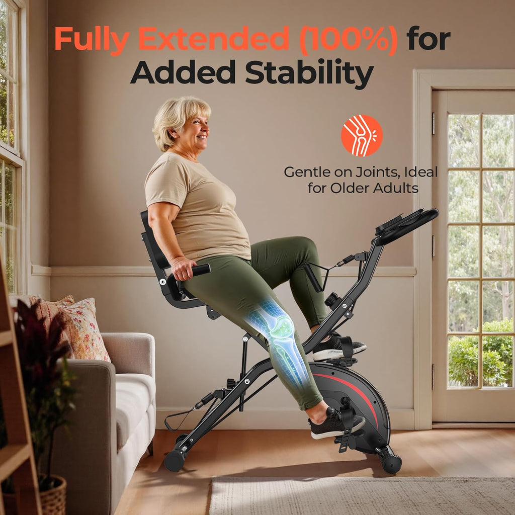 5‑in‑1 Folding Home Exercise Bike