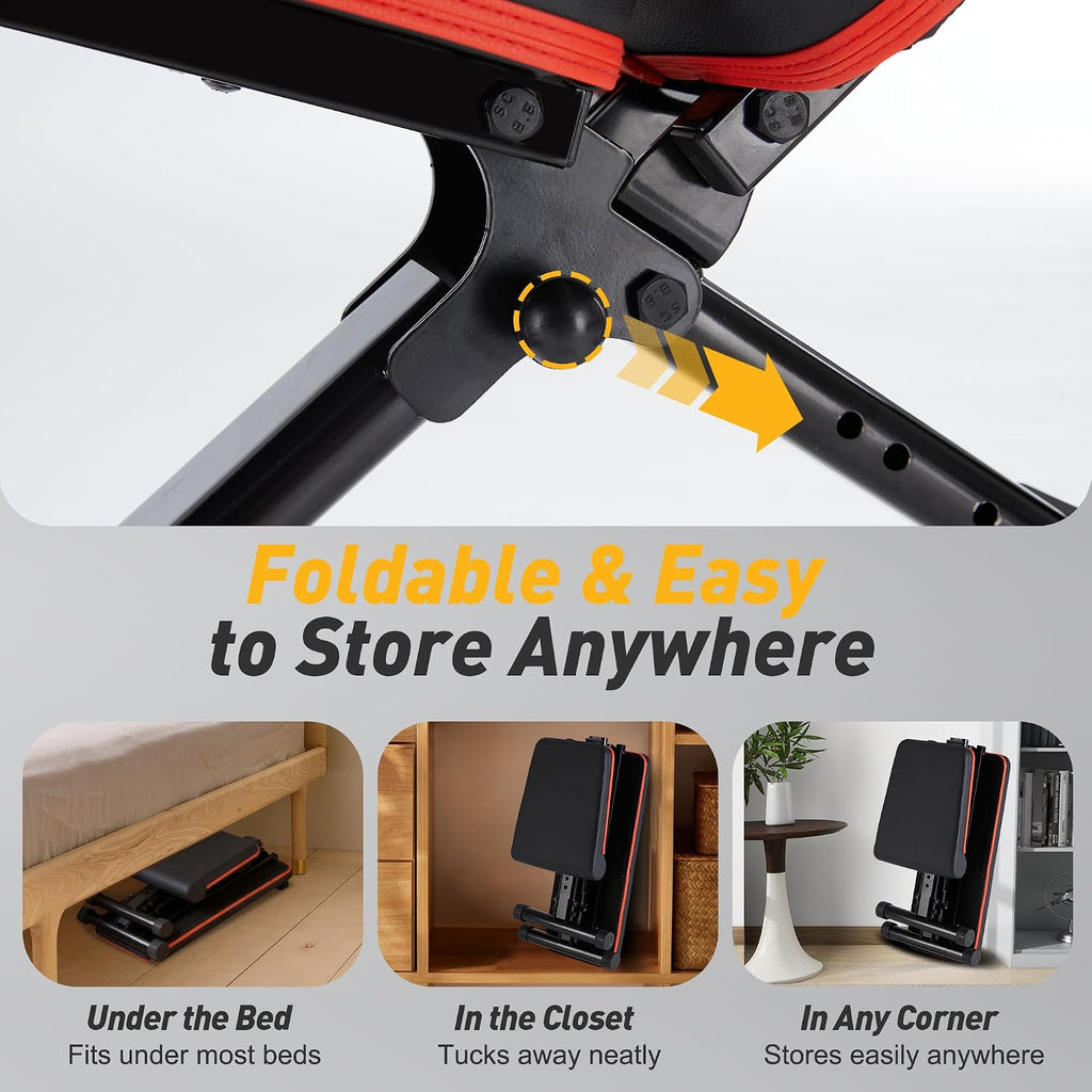 Foldable Adjustable Incline Weight Bench