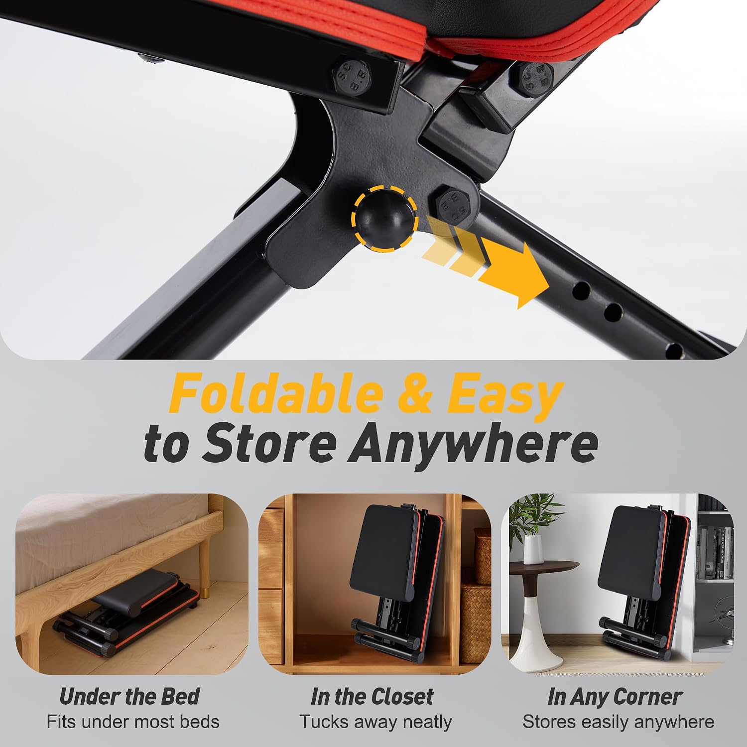 Foldable Adjustable Incline Weight Bench