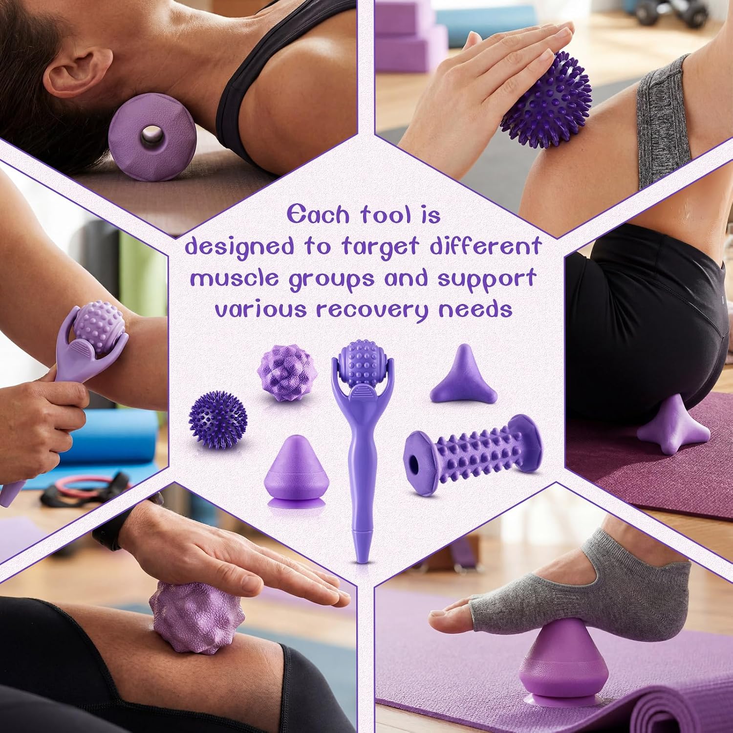 9‑Piece Deep Tissue Massage Ball Set
