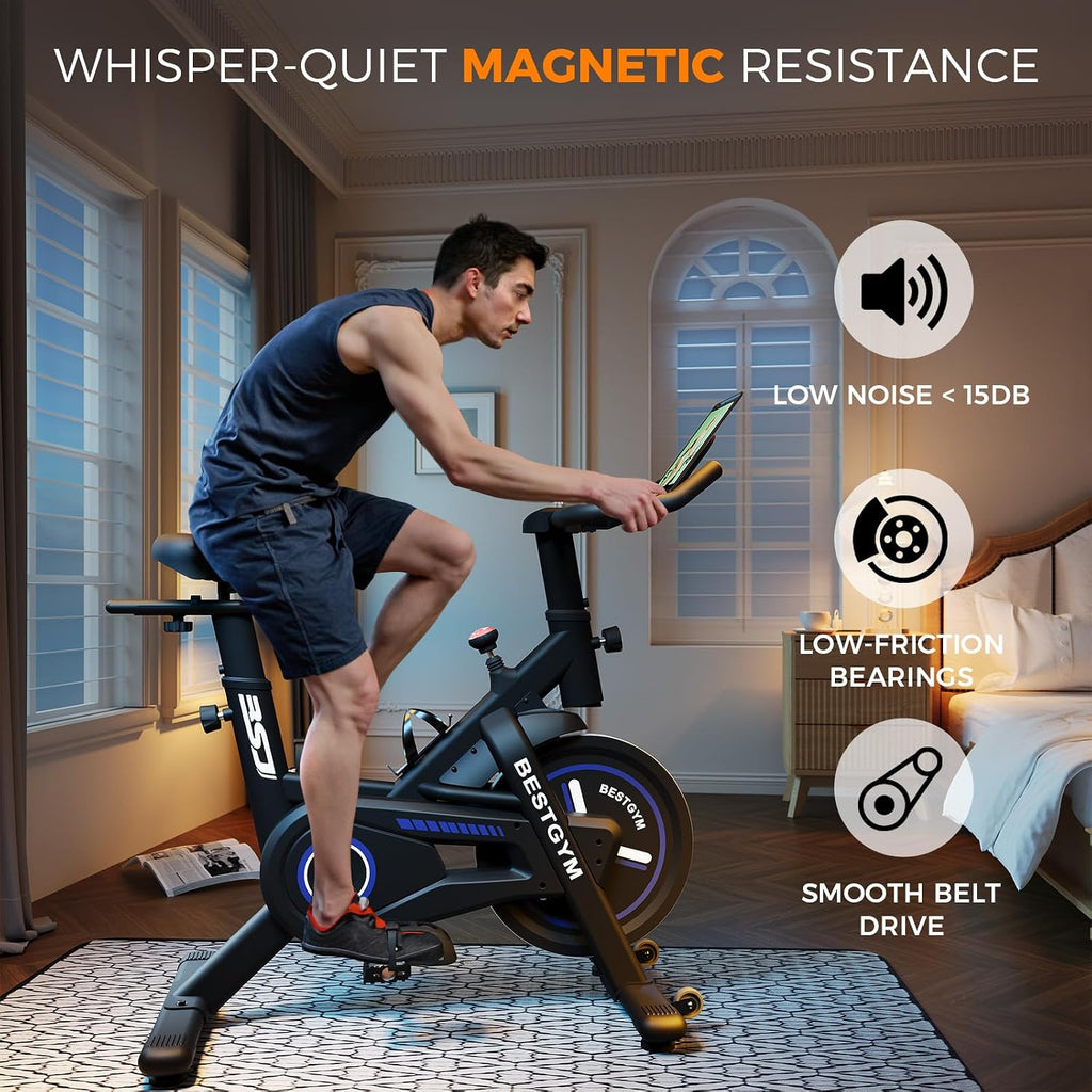 App‑Compatible Home Spin Exercise Bike