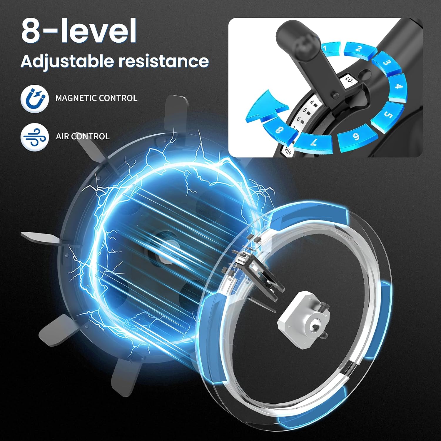 Air Magnetic Home Spin Exercise Bike