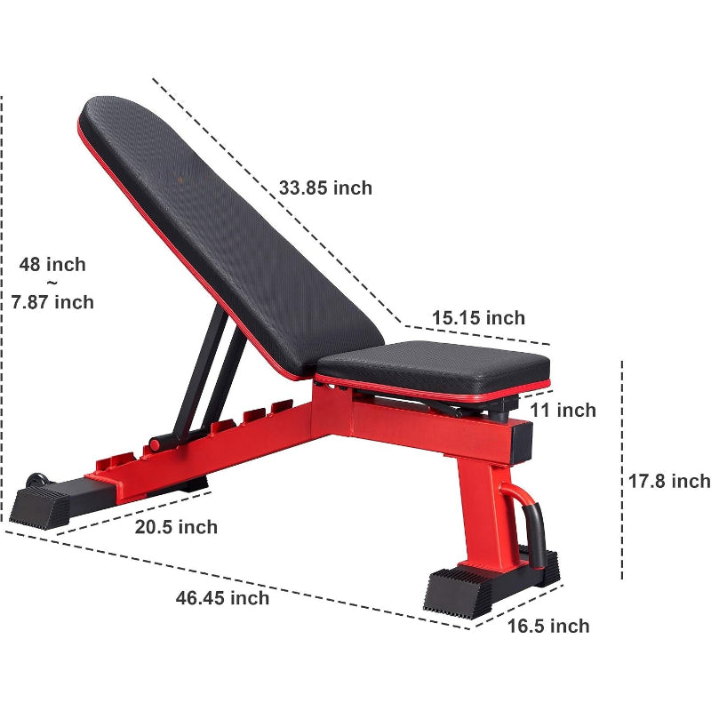 Adjustable Full‑Body Workout Weight Bench
