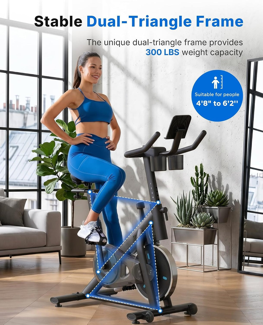 Magnetic App‑Driven Home Exercise Bike