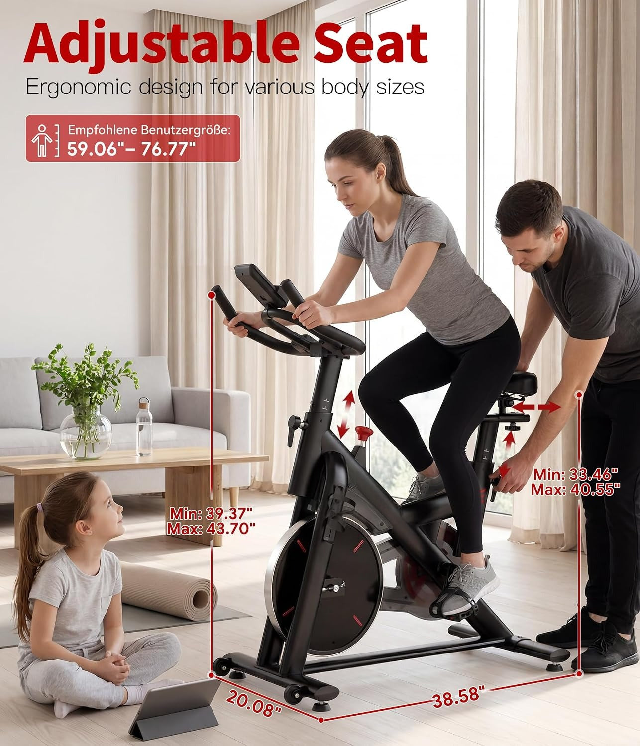 App‑Sync Magnetic Home Exercise Bike