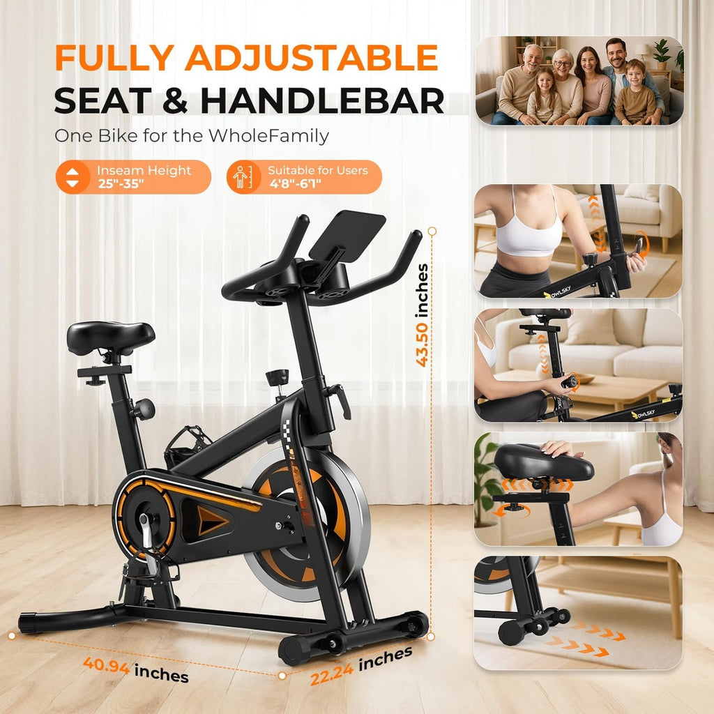 App‑Enabled Quiet Home Exercise Bike