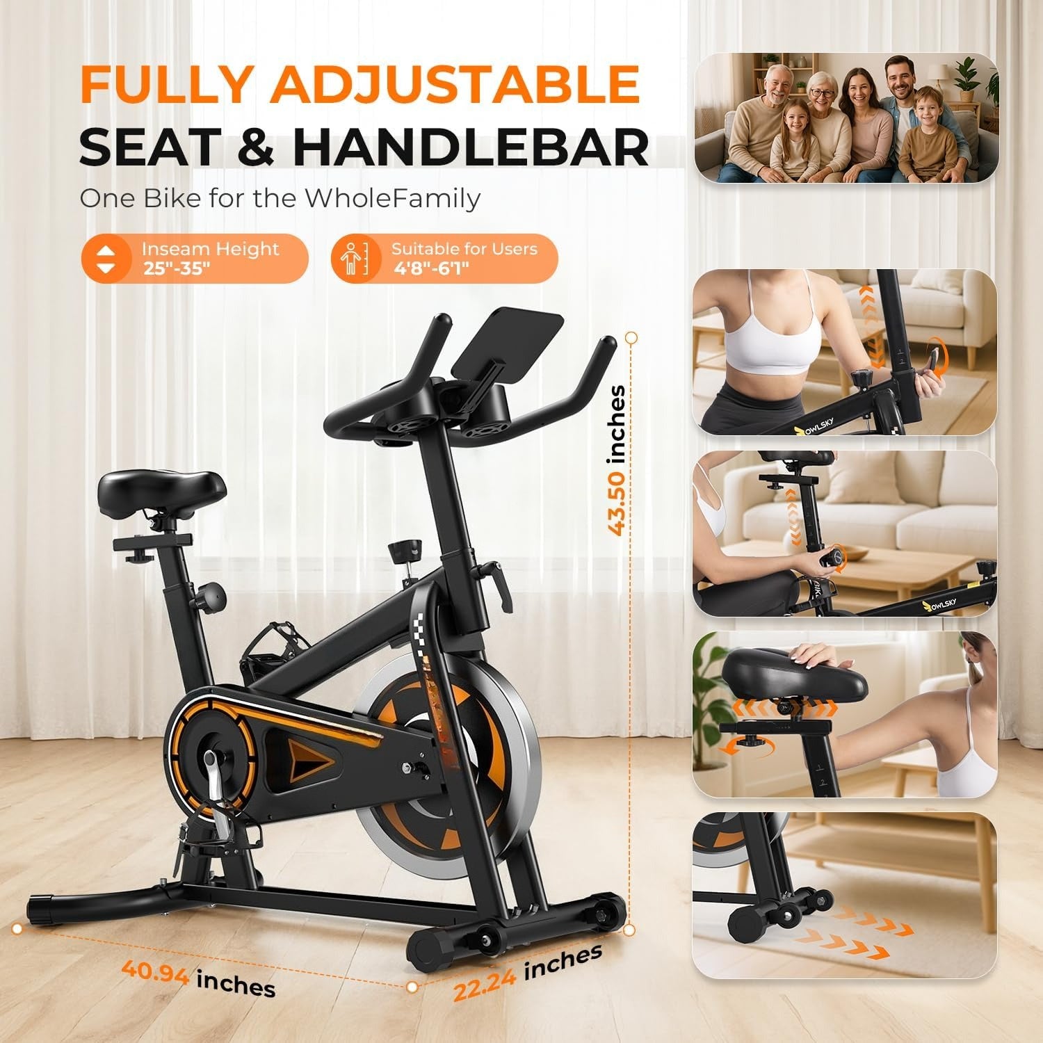 App‑Enabled Quiet Home Exercise Bike