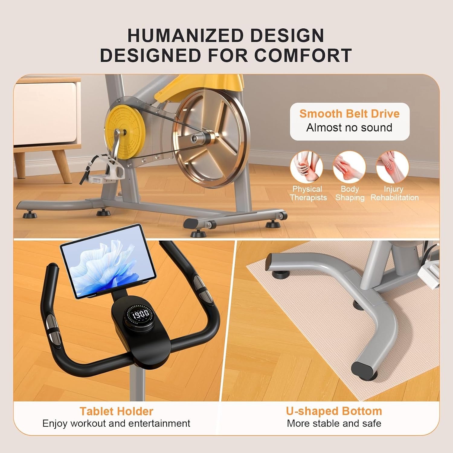Magnetic Silent Home Spin Exercise Bike