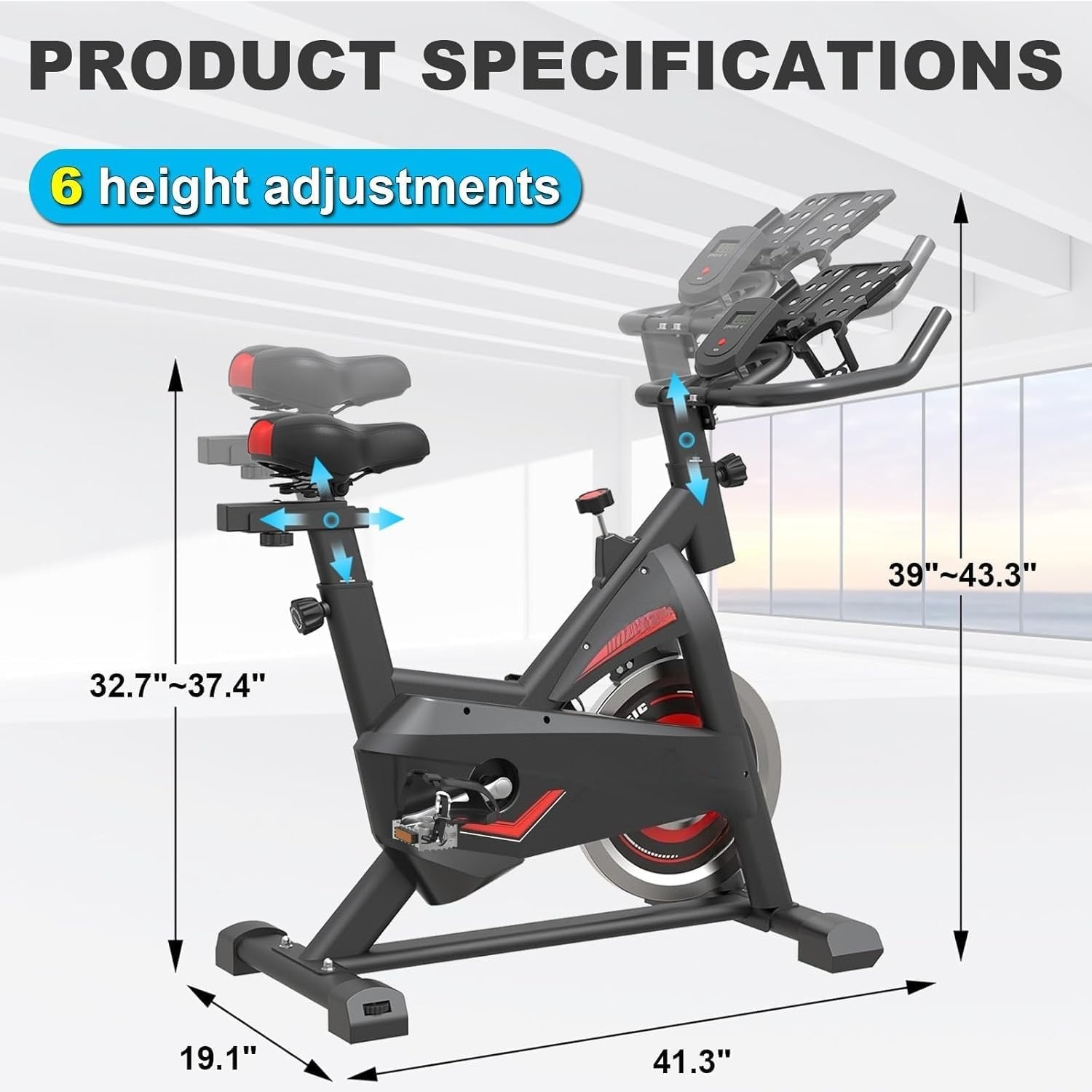 Silent Belt‑Drive Home Exercise Bike