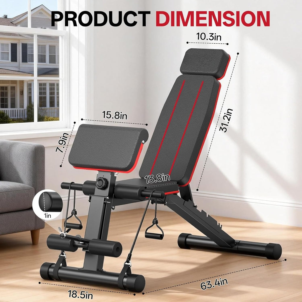 Foldable Multi‑Function Weight Bench