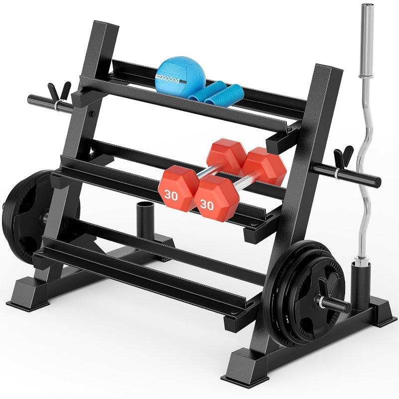 3‑Tier Heavy‑Duty Weight Storage Rack